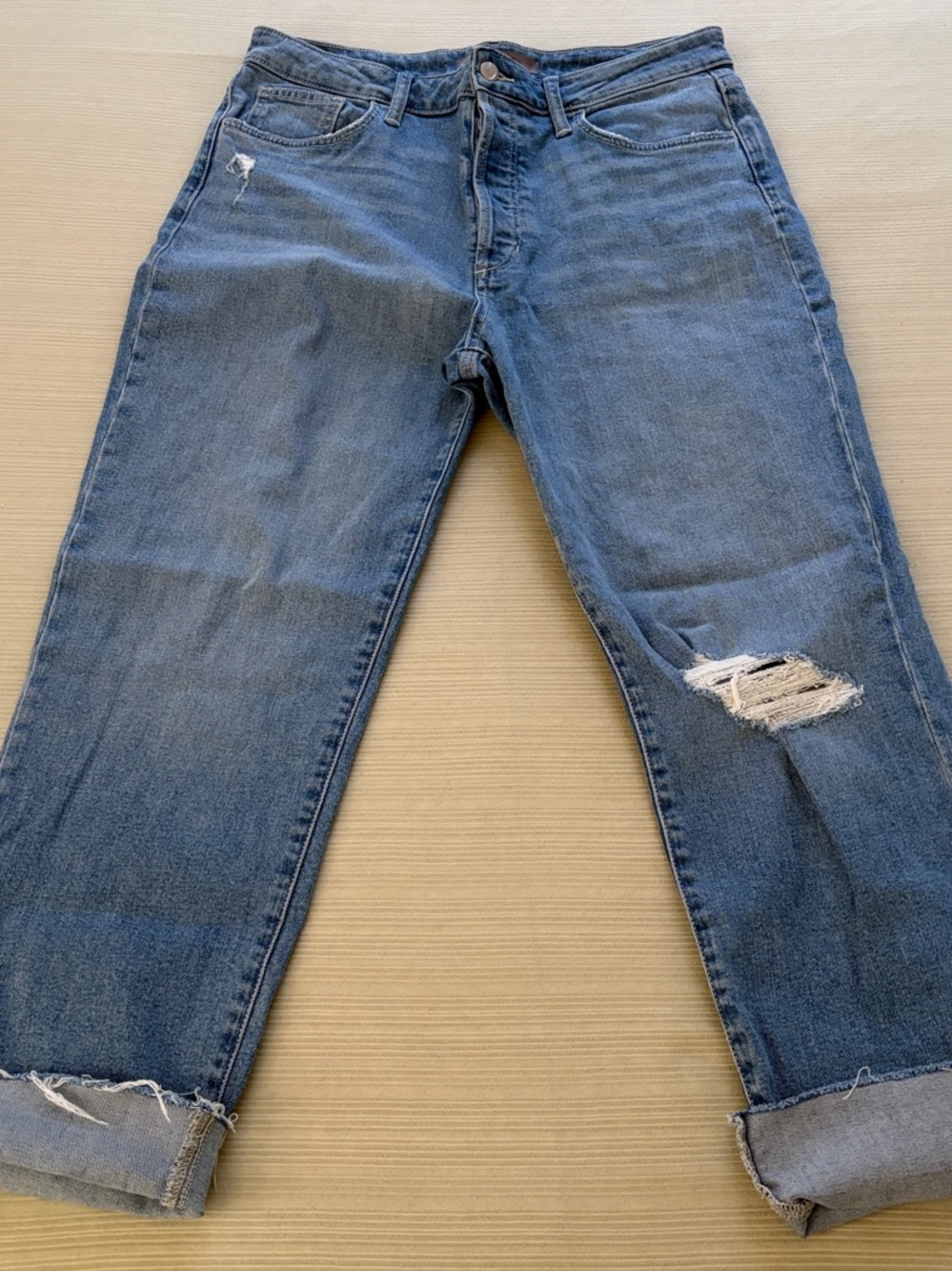 Joe's Jeans Blue Distressed Boyfriend Jeans